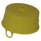 Pipelife - 110 mm gul PP endelokk med feste for trekketråd