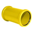 Pipelife - 110 mm gul PVC løpemuffe for PVC kabelrør