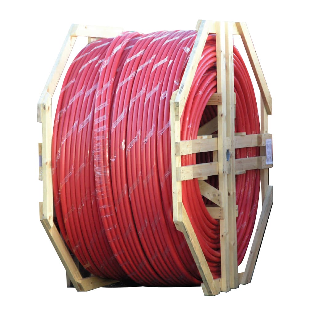 Industriplast - DL Fiberkabelrør 2x40/33 mm, 500 m, rød, på trommel