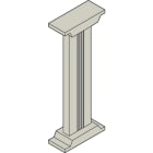 ABB Electrification - Gemini gulvsokkel (Pidestal) i aluminium, H=800mm, B=188mm, D=318mm, RAL 7035, skap str- 1 til 4