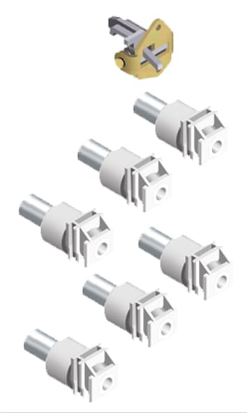 ABB Electrification - Ombyggingssett MP T2 3p,fra fast til pluggbar bryter
