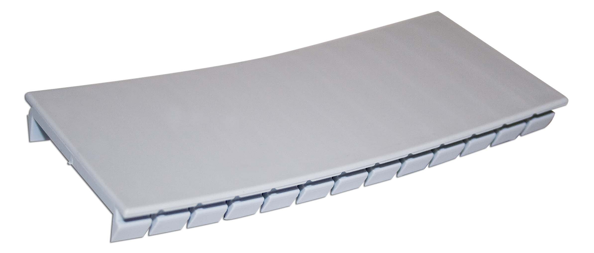 Stansefabrikken - Blindplate lysgrå 114mm / 6,5 modul