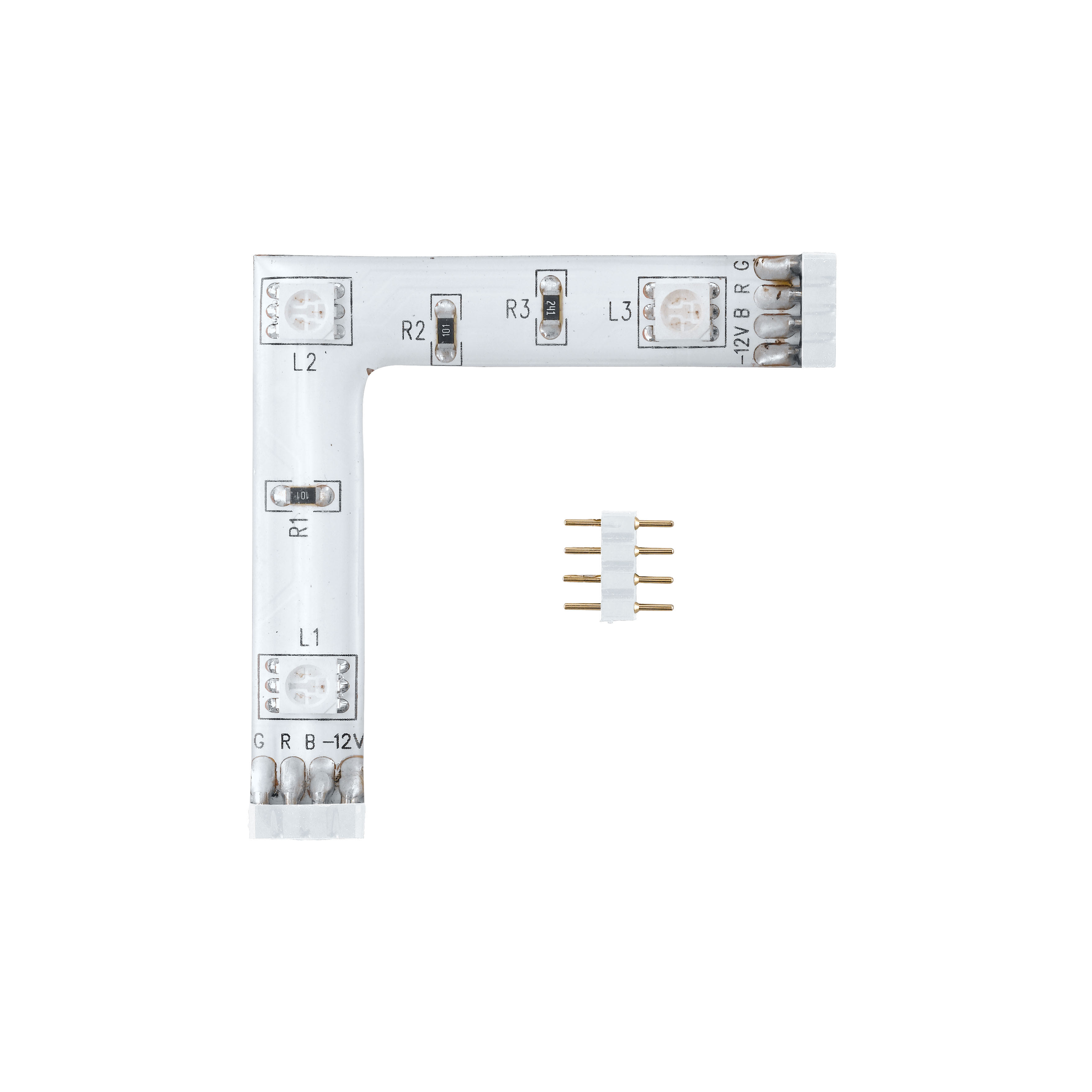 Eglo Leuchten GmbH - LED STRIPES VINKEL 90 GRADER 3 LED 0,72W RGB LENGDE 4,7 CM x 4,7 CM