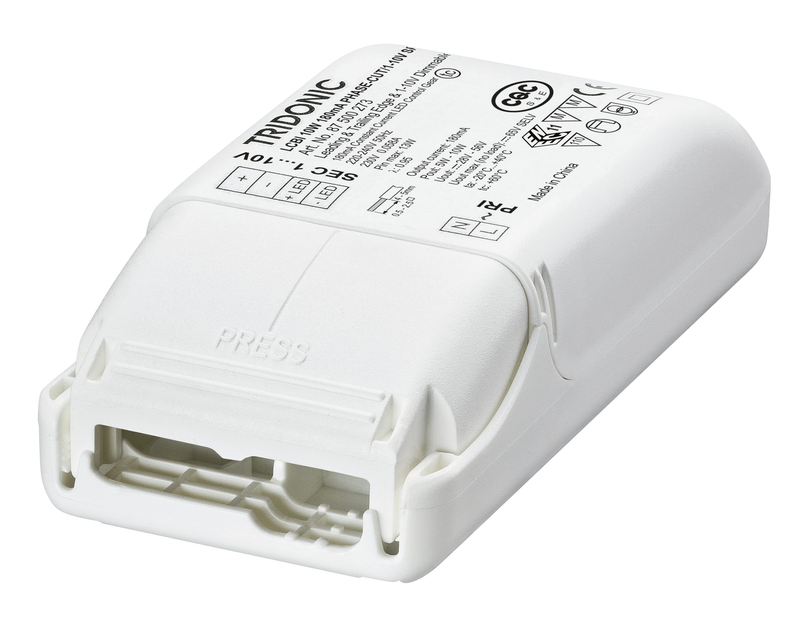 Tridonic - LED driver LCBI 180mA 10W SR