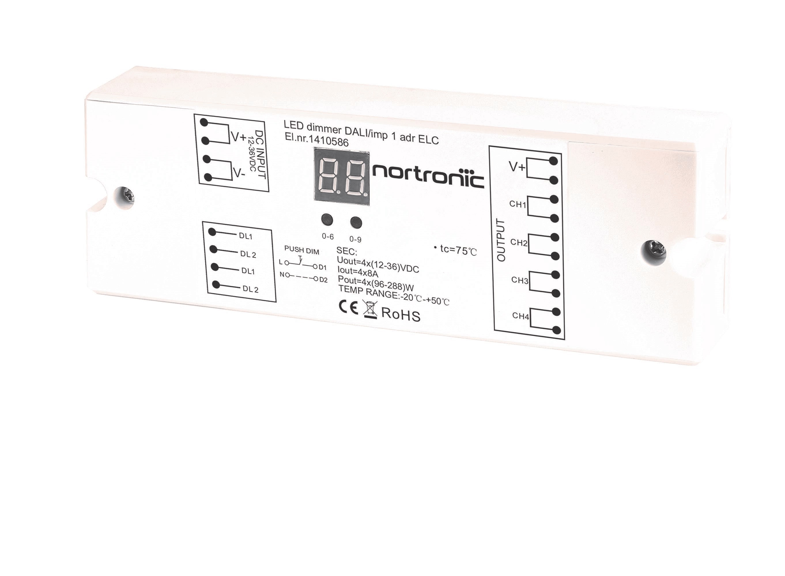 Nortronic - LED dimmer DALI/imp 1 adr ELC