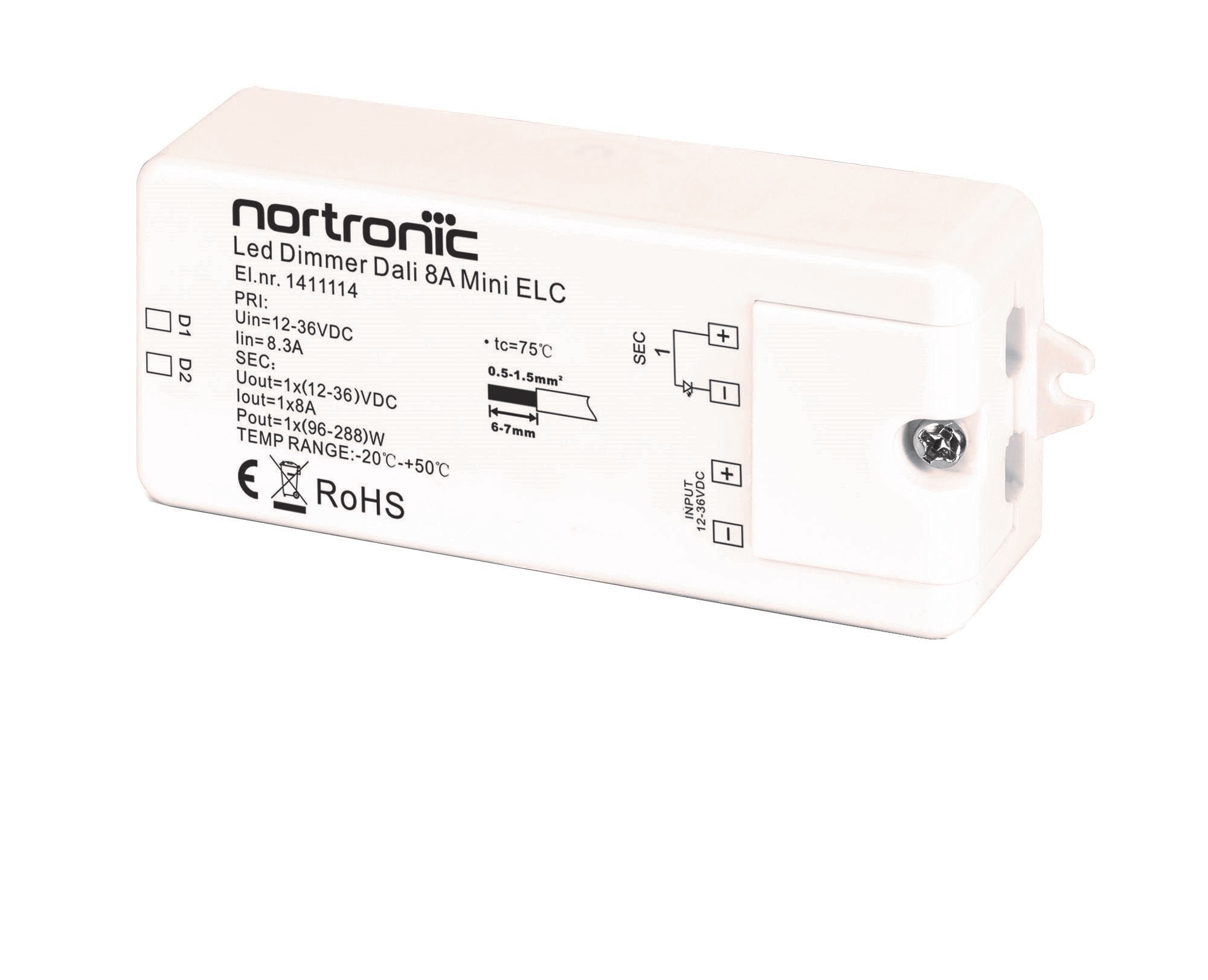 Nortronic - LED dimmer DALI 8A Mini ELC