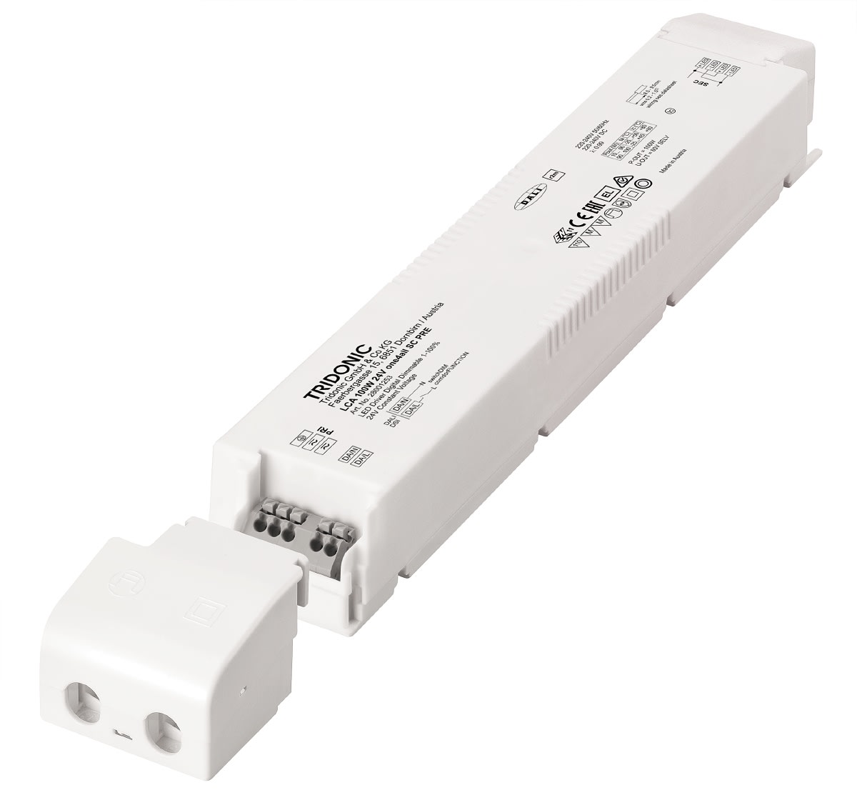 Tridonic - LED driver LCA 24V 100W SR one4all, DALI, DSI og impuls