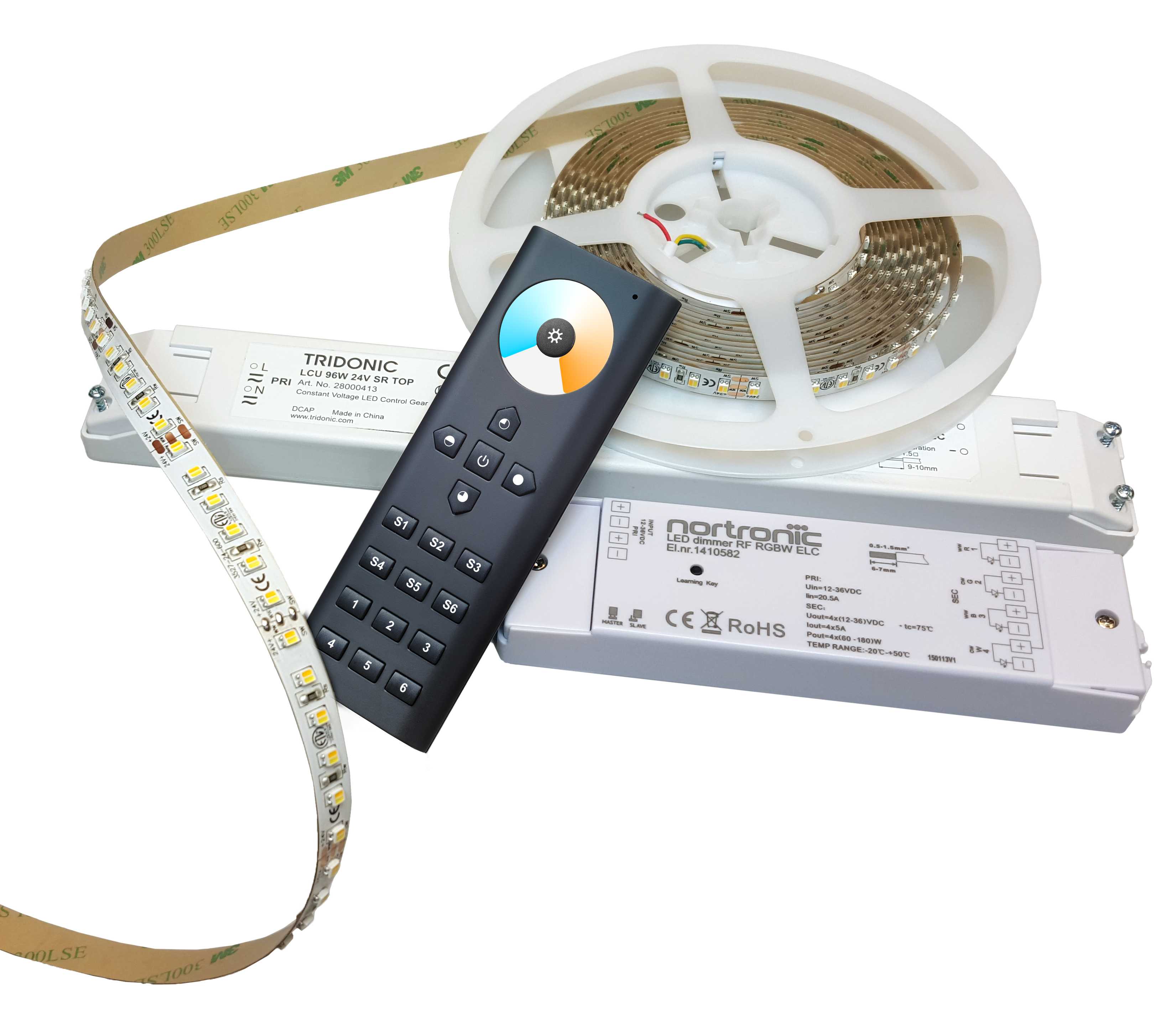 Nortronic - LEDSTRIP KIT TW IP20 24V 19,2W