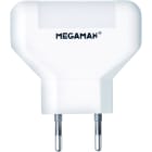 Megaman - NL01-1W-2PIN-27K-NATTLAMPE