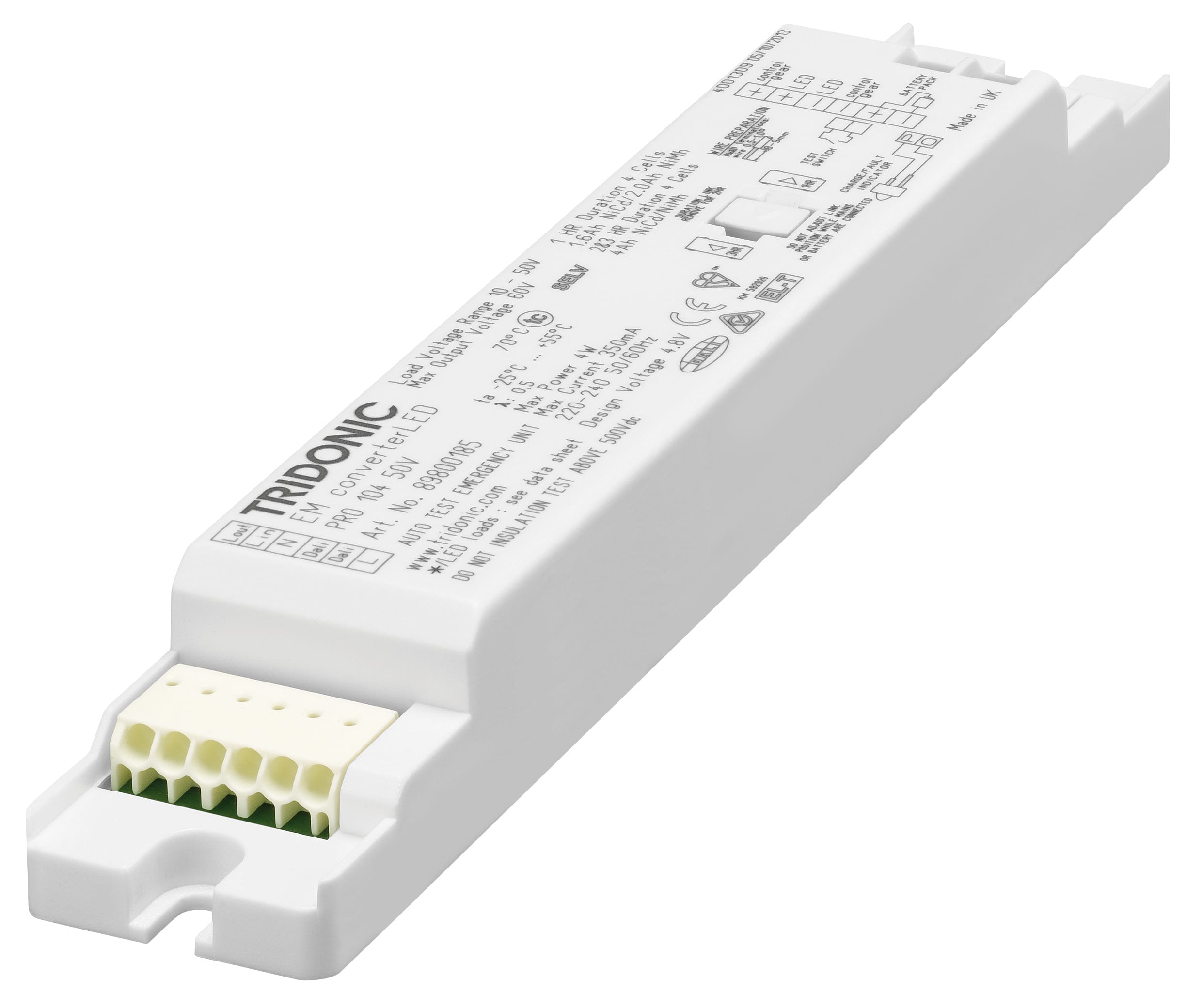 Tridonic - EM converterLED PRO 103 50V til NØDLYS