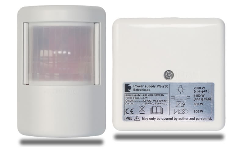 Extronic - PD 230 veggmontert PIR m/ 230V rele