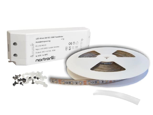 Nortronic - LEDSTRIP KIT 24V 14,4W IP67 FASEDIM 3000K
