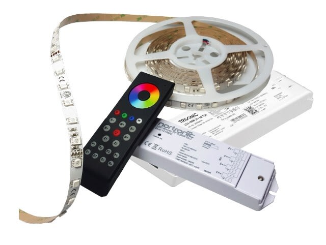 Nortronic - LEDSTRIP KIT 24V RGBW 26,9W FJ.KTR. HVIT=3000K