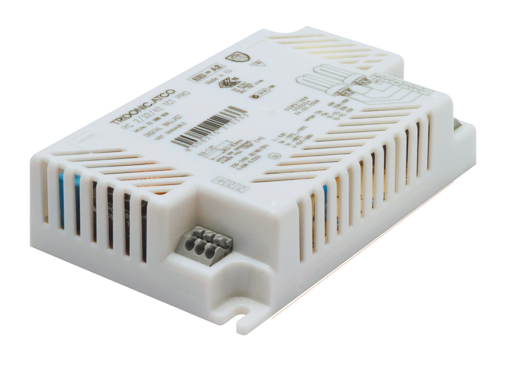 Tridonic - REAKTOR ELEKTRONISK PC PRO 1-2X18W KOMPAKTLYSRØR TC TRIDONIC