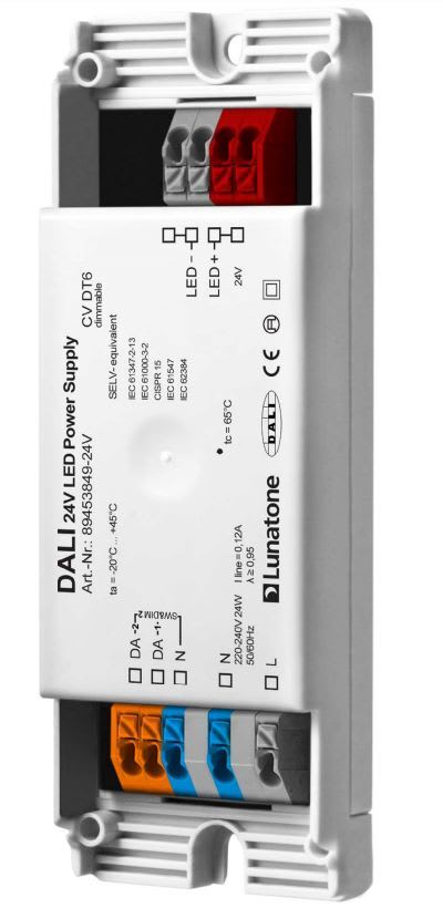 Lunatone - LED driver 24V 25W DALI / Impuls