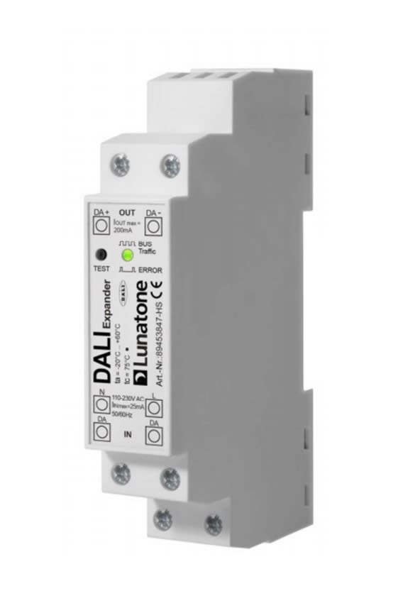 Lunatone - DALI Expander DIN skinne