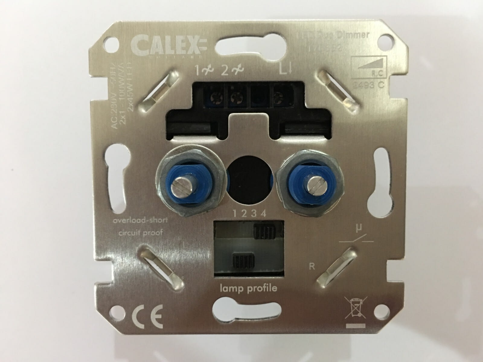 Calex - LED dimmer 230V LED 2x45W faseavsnitt