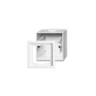 ABB Electrification - Impressivo 1-hull kappe med ramme 54/80 Hvit