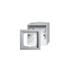 ABB Electrification - Impressivo 1-hull kappe med ramme 54/80 Aluminium