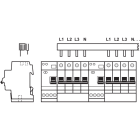 ABB Electrification - Samleskinne, L1, L2, L3, N, _, _,..40mod, 16mm2, DDA204, Toppmatet (For DDA204 og DS204 opp tom 40A)