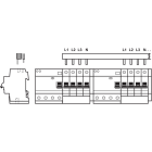 ABB Electrification - Samleskinne, L1, L2, L3, N, _, _, H.. 36mod, 16mm2, DDA204,Toppmatet (DDA204/DS204 m/sign.k, >40A)