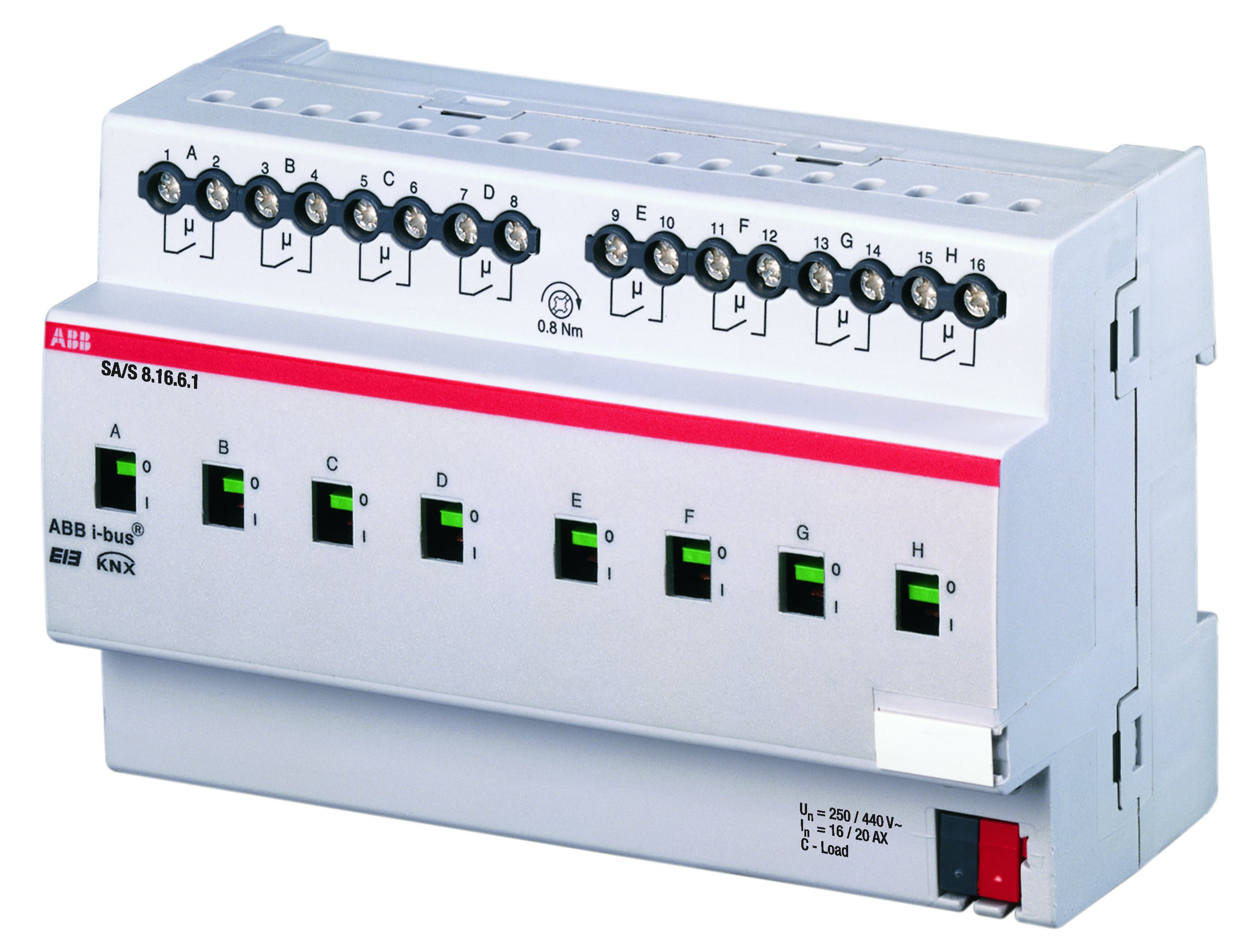 ABB Electrification - Binær utgang 8x16A (SA/S 8.16.6.