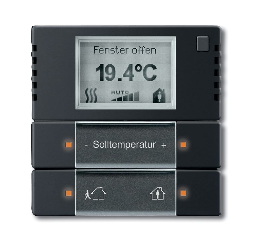 ABB Electrification - Termostat m/disp Solo, sort m