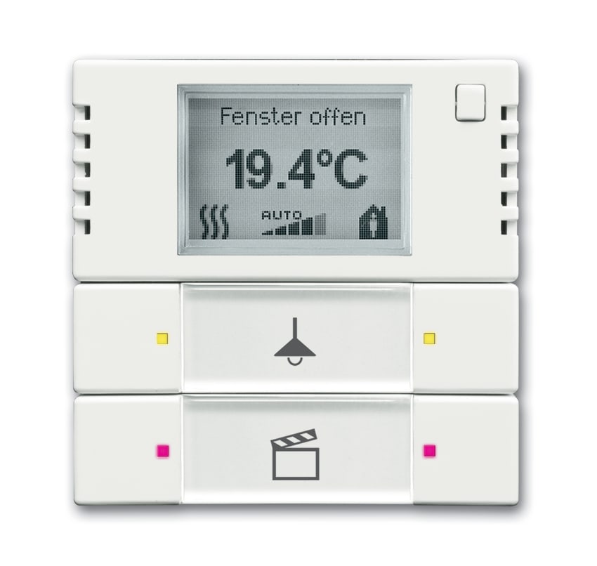 ABB Electrification - Romtermostat m/br hvit matt