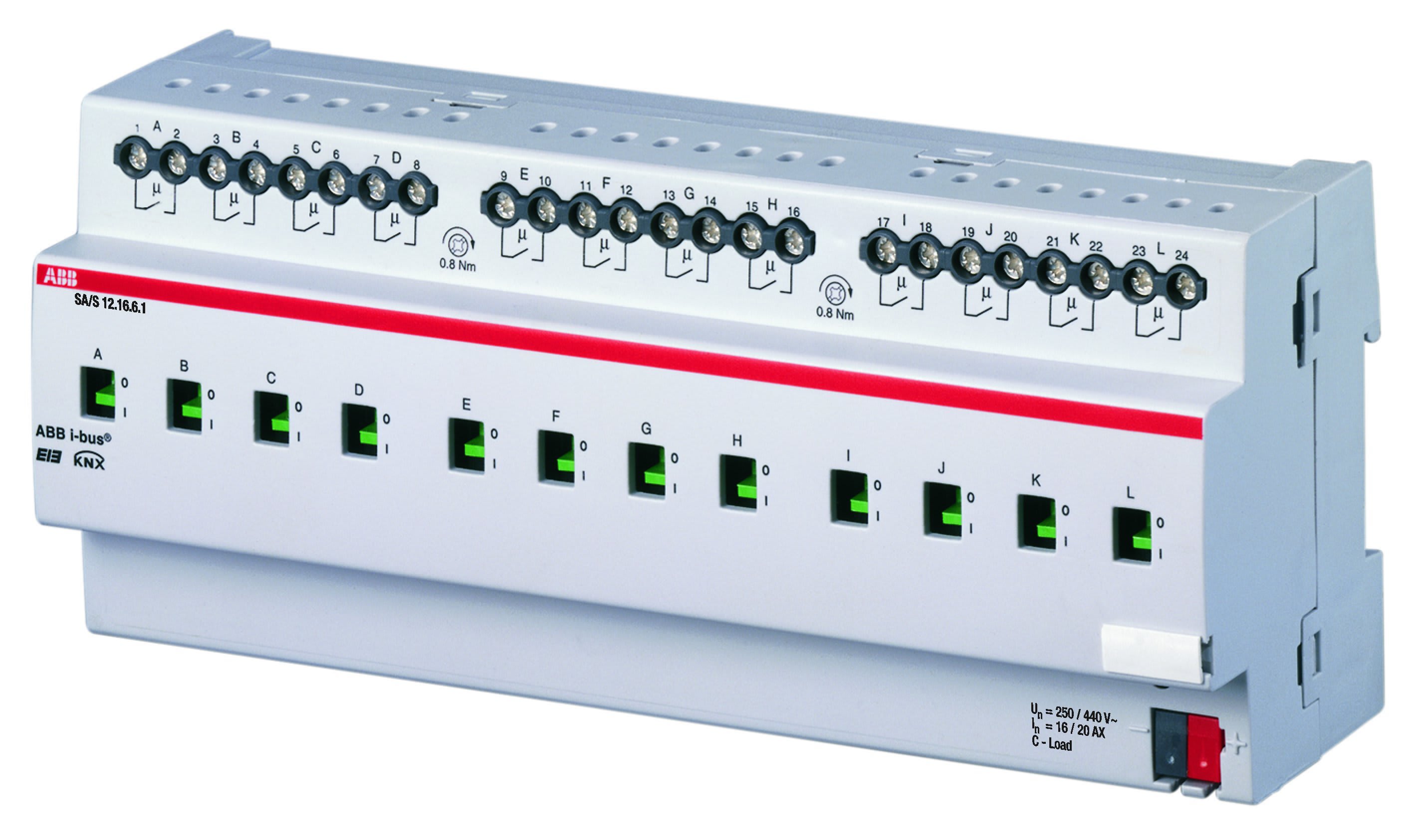 ABB Electrification - Binær utgang 12-kanal 16/20AX m/