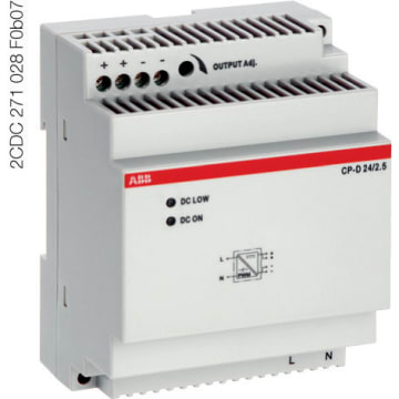 Strømforsyning, CP-D 24/2.5, 24VDC, 2.5A, 60W, 90-264VAC/120-375VDC, DIN-modulær