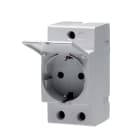 ABB Electrification - M1175-C, STIKKONTAKT FOR DIN SKINNE, M/LOKK