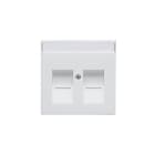 ABB Electrification - Impressivo sentral plate 2 X RJ45 STØVD Hvit