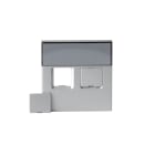 ABB Electrification - IMPRESSIVO® sentral plate 2 x RJ45 alu 1819-83
