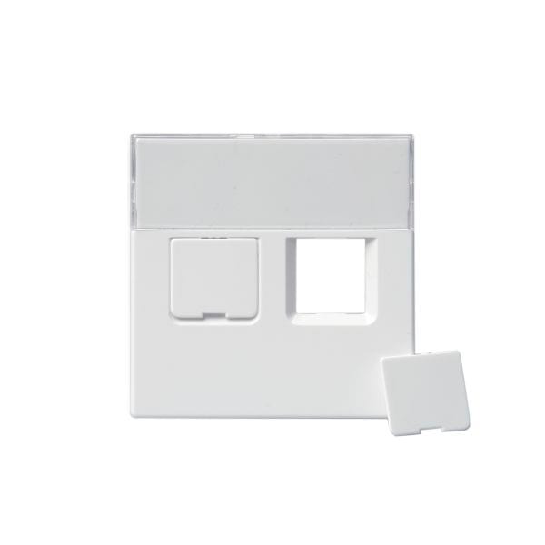 ABB Electrification - Impressivo sentral plate 2 X RJ45 Hvit