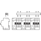 ABB Electrification - Samleskinne, L1, N, _, _, L2, N.. 30mod, 16mm2, DDA202, Toppmatet