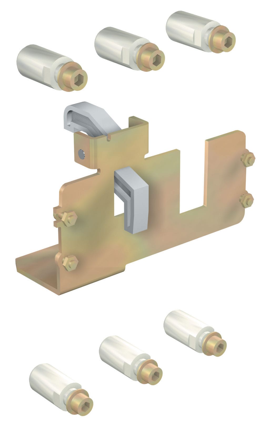 ABB Electrification - Ombyggingssett MP T4 4p, fra fast til pluggbar bryter