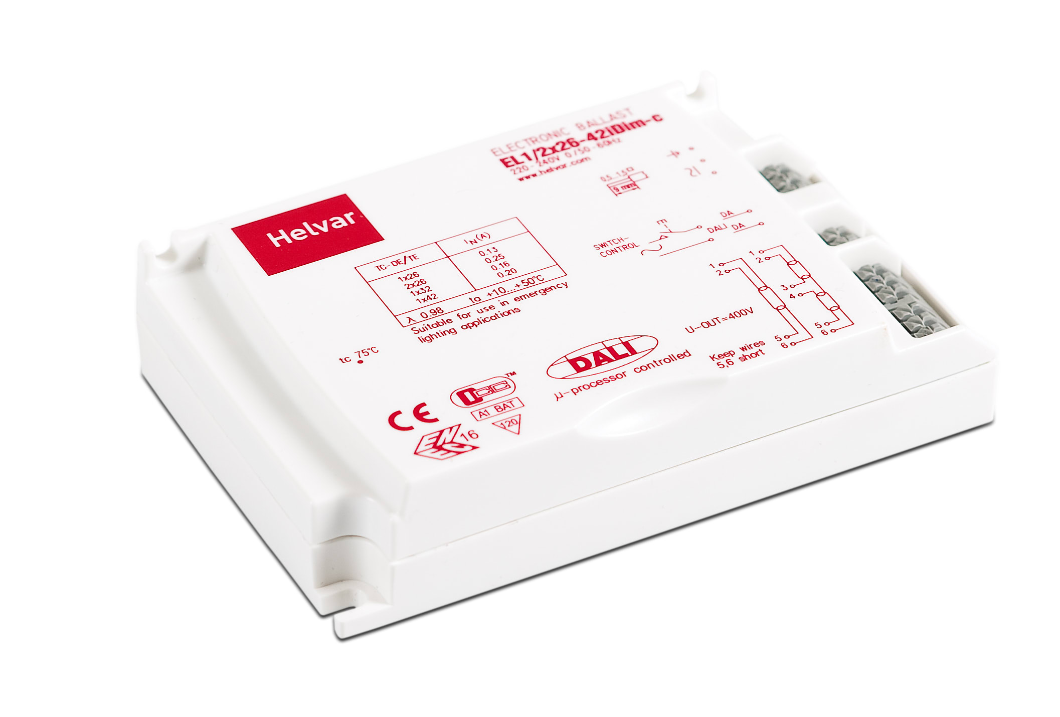 Helvar - Elektronisk multireaktor iDim 1/2x26-42