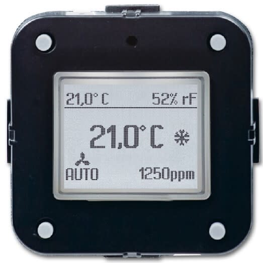 ABB Electrification - Termostat med CO2 5 inng. luftfukt. 6134-0-0317 KNX