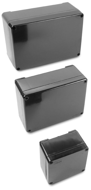 Univolt - KOBLINGSBOKS IP65 SORT H.FRI