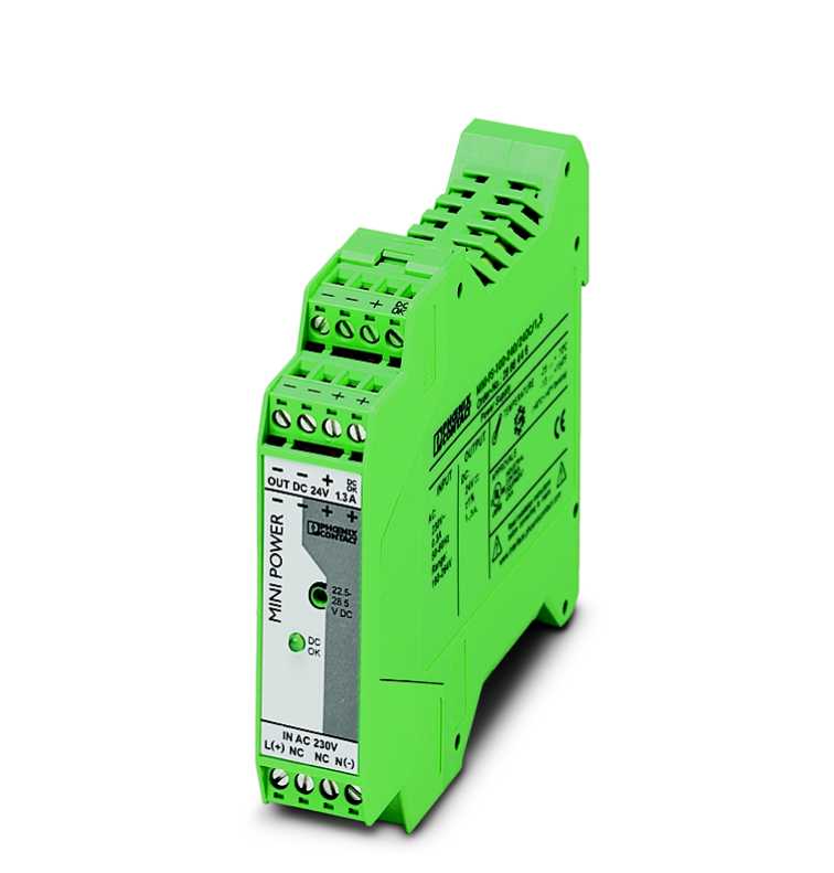 Phoenix Contact AS - MINI-PS-100-240AC/24DC/1.3 STRØMFORSYNING 24V DC 1,3A