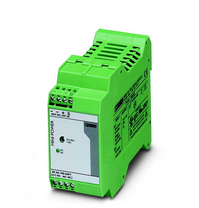 Phoenix Contact AS - MINI-PS-100-240AC/24DC/2 STRØMFORSYNING 24VDC 2 A