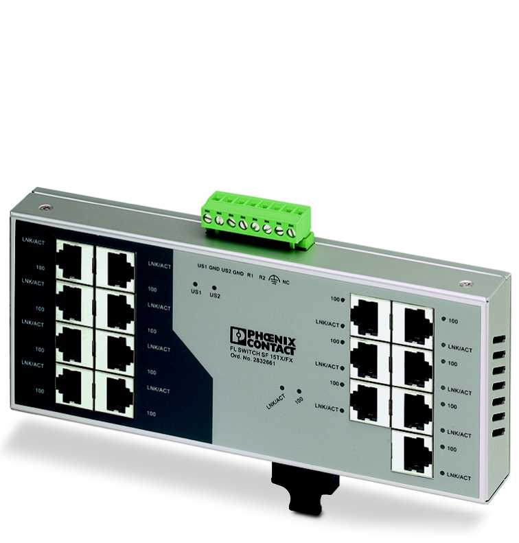 Phoenix Contact AS - INDUSTRIAL ETHERNET SWITCH FL SWITCH SF 15TX/FX 2832661