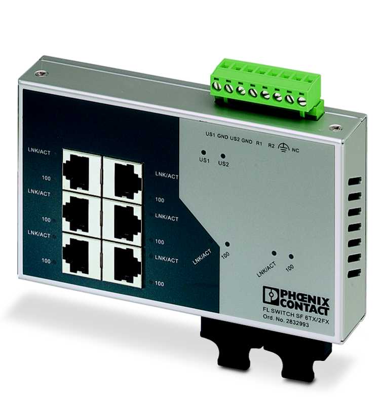 Phoenix Contact AS - INDUSTRIAL ETHERNET SWITCH FL SWITCH SF 6TX/2FX 2832933