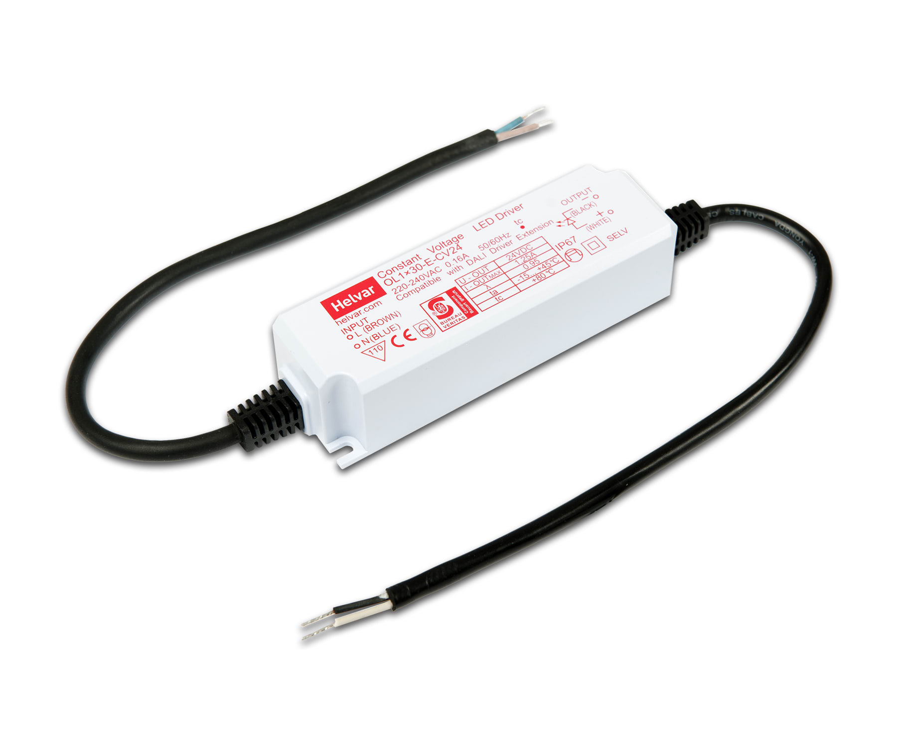 Helvar - LED Driver for konstant spenning 24V. IP67.