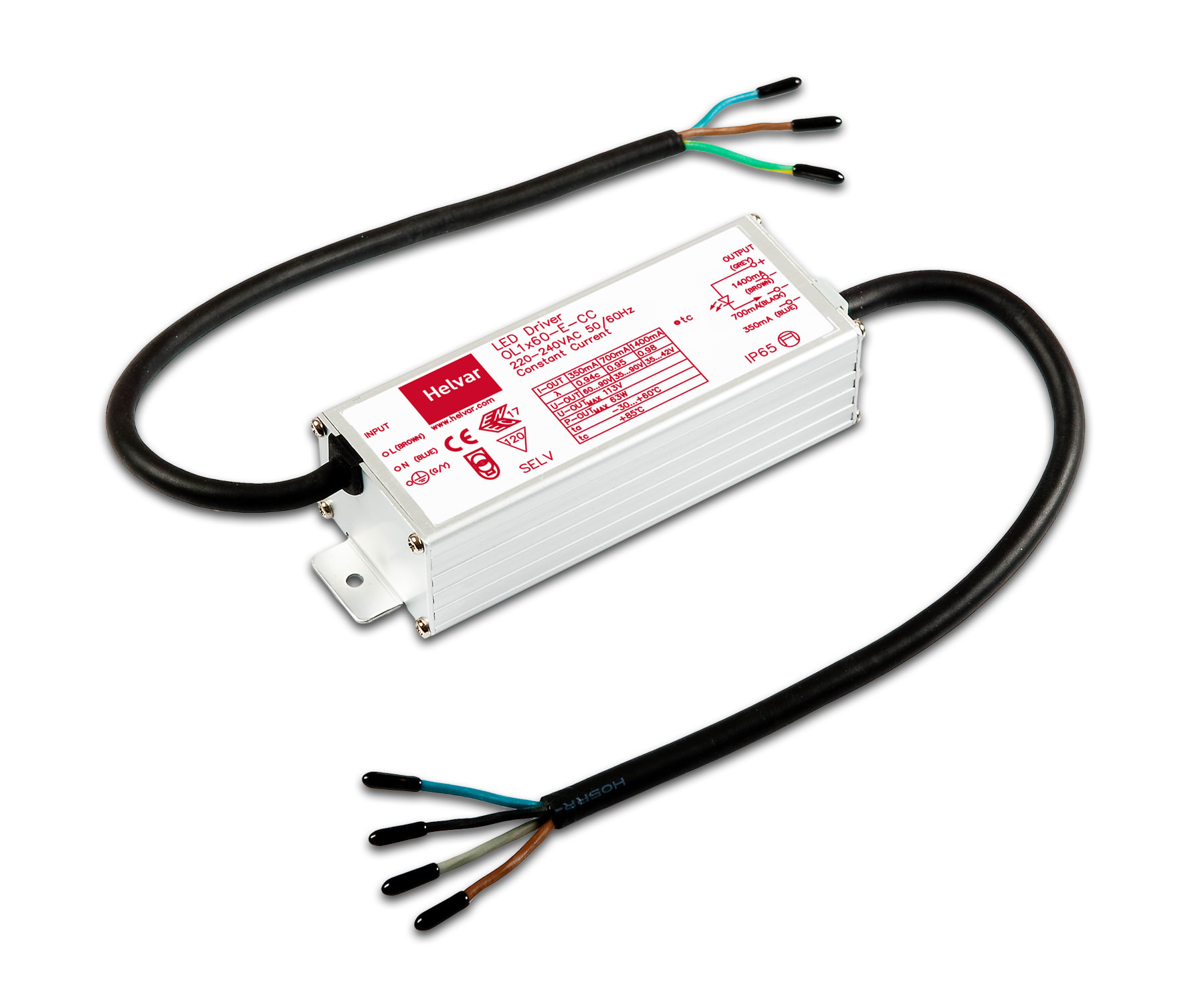 Helvar - LED Driver 60w/350mA IP65  (O