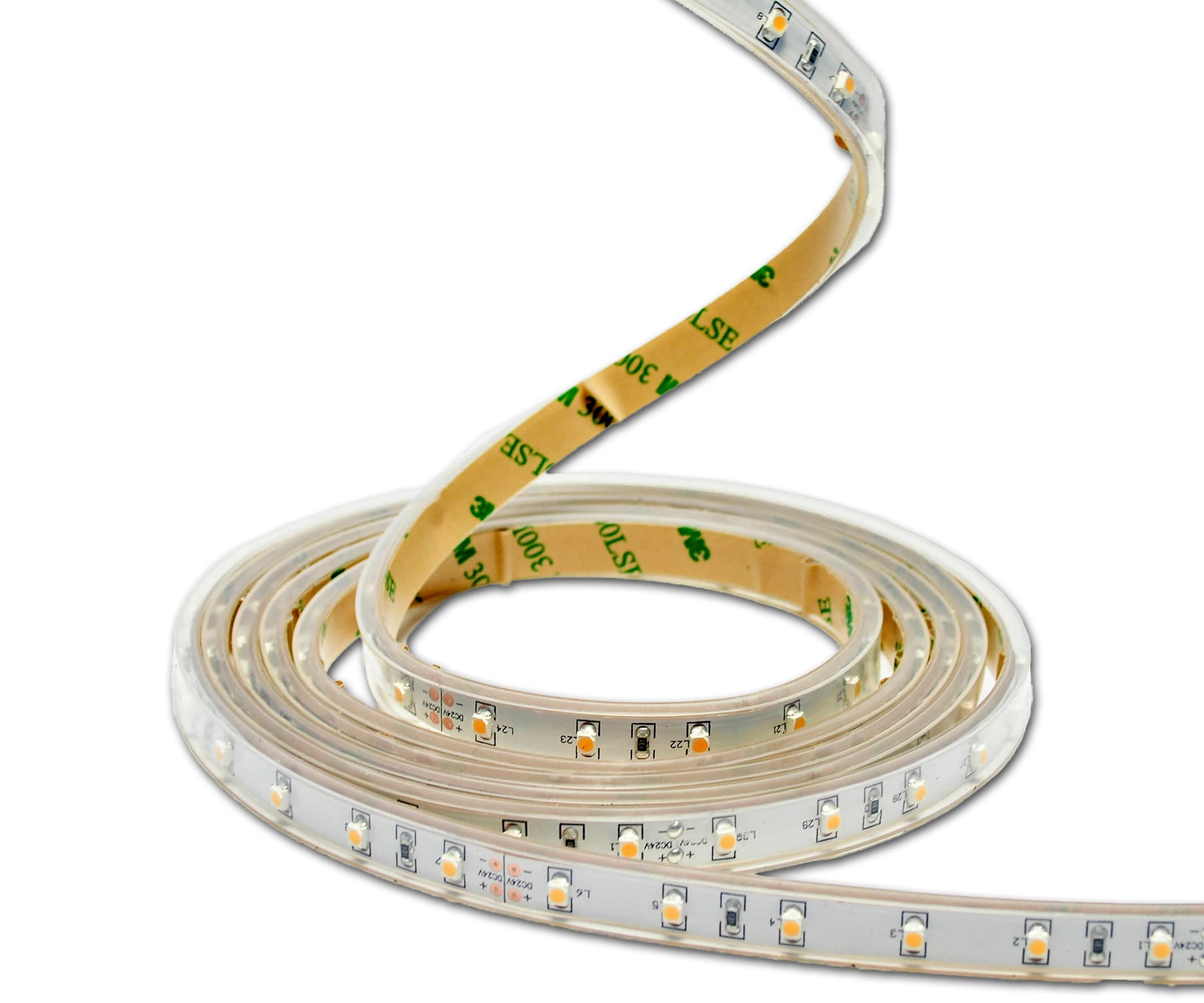 Vanpee - LEDSTRIP IP65 3000K 24V DC 4,8W/M 5 METER LANG