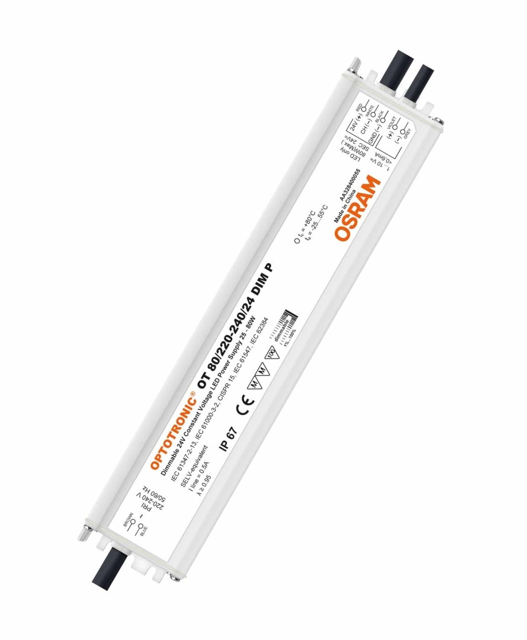 Osram - OT 80/220-240/24 DIM P, 1...10V dimbar LED-driver, IP67