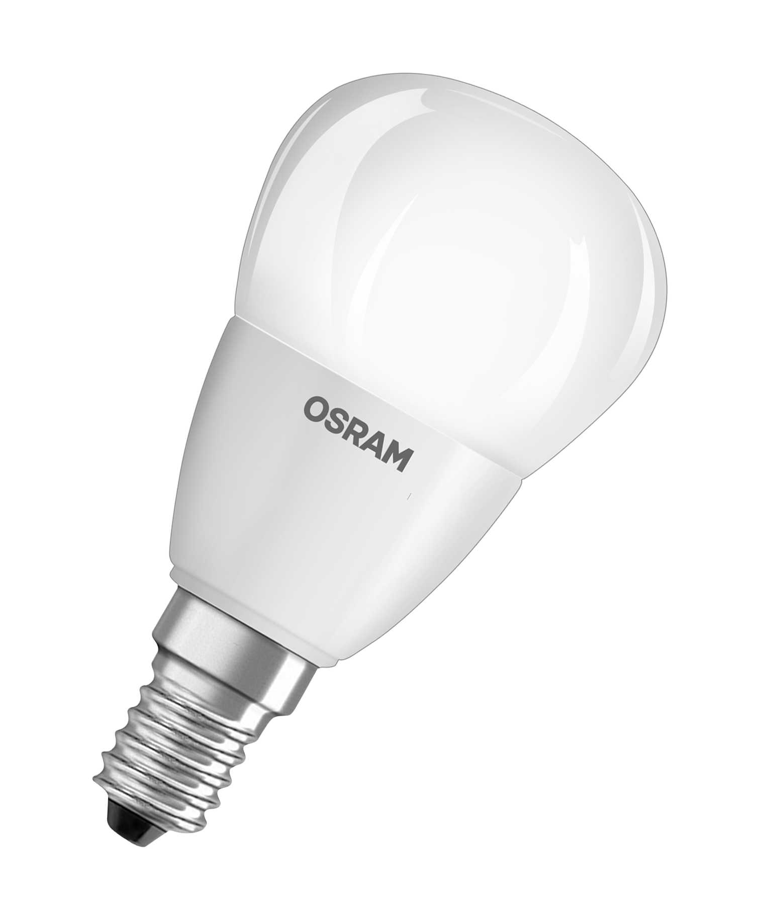 Osram - LED Lyspære Adv Cla P 40  6W/827, Frost, E14, Dim, 470lm, 2700K