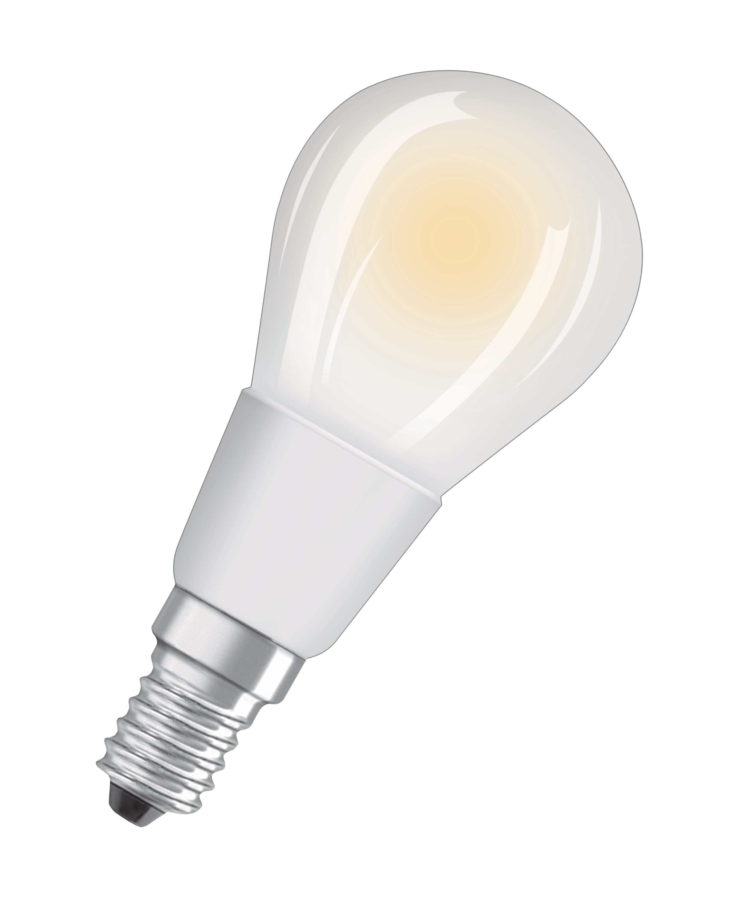 Osram - LED Lyspære Cla P 4,5W LED Filament, Matt, E14 sokkel, dim 2700K, Glass FR