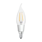 Osram - LED Lyspære+ CL BA GLDFIL 40 GLOWdim 4,5W/827, klar, E14 sokkel, 2700K
